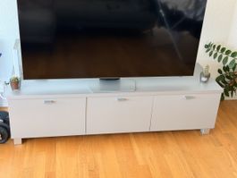 TV-Möbel Blaeuer Schweizer Holz grau