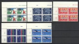 1969, Sondermarken I, Viererblöcke **