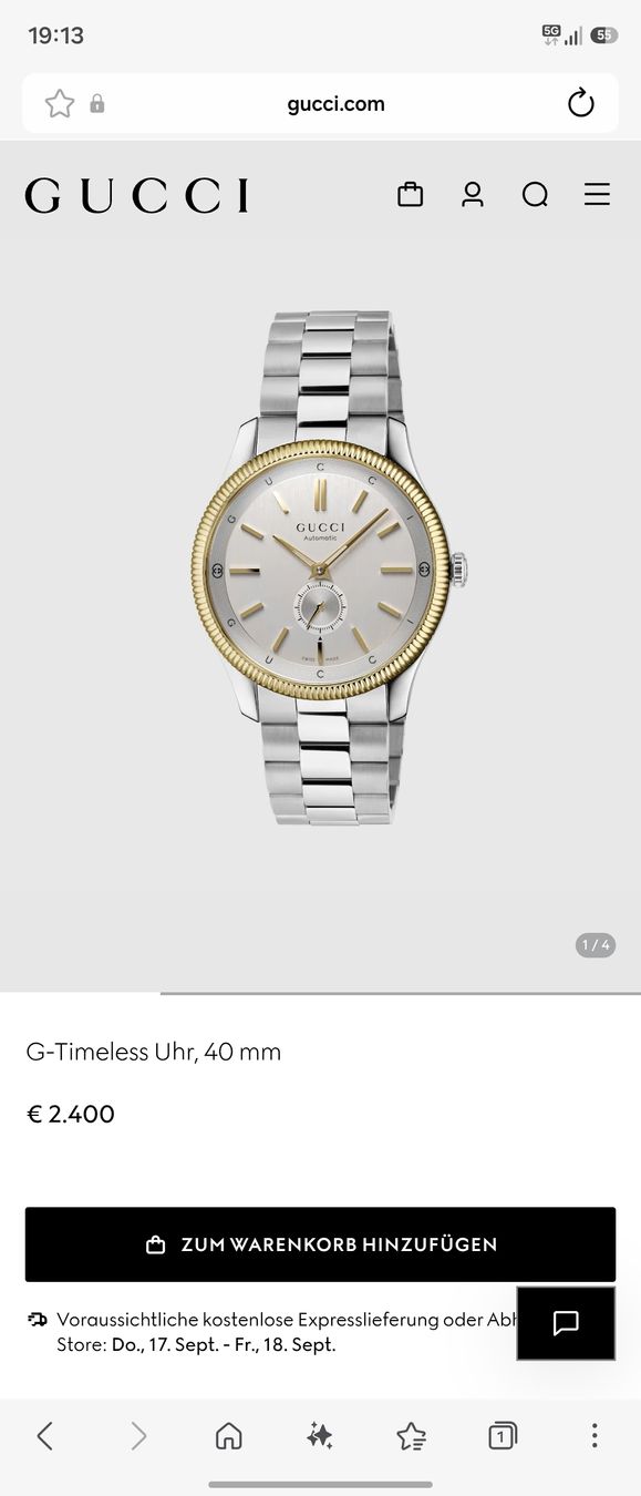 Gucci Orologi: Gucci Herren Uhr – Nuovo (secondo la descrizione) da Breitenbach venduto da bes_tm6q