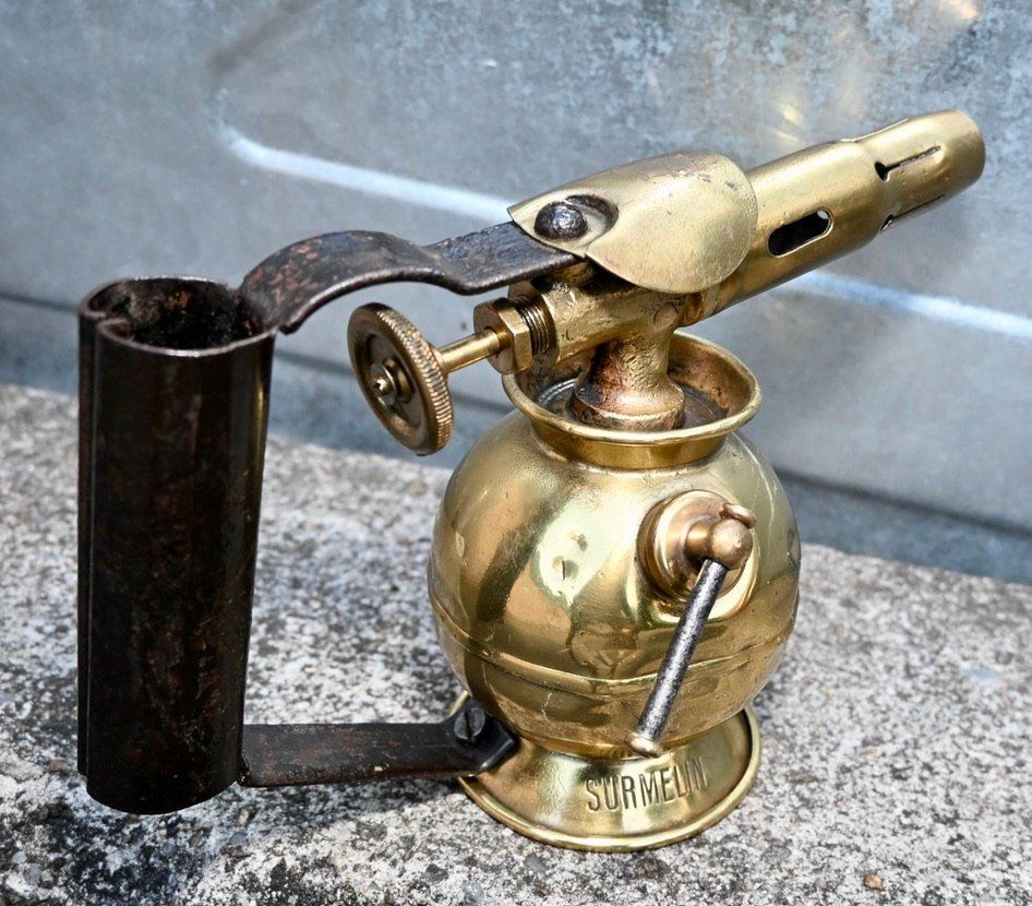 Tutti gli attrezzi: antik Messing LÖTLAMPE designklassiker SURMELIN – Usato da Pfaffhausen venduto da mono_rec 8