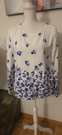 Royal Hort. Society Bluse Gr. 40, blau-wiss, Top Zustand!