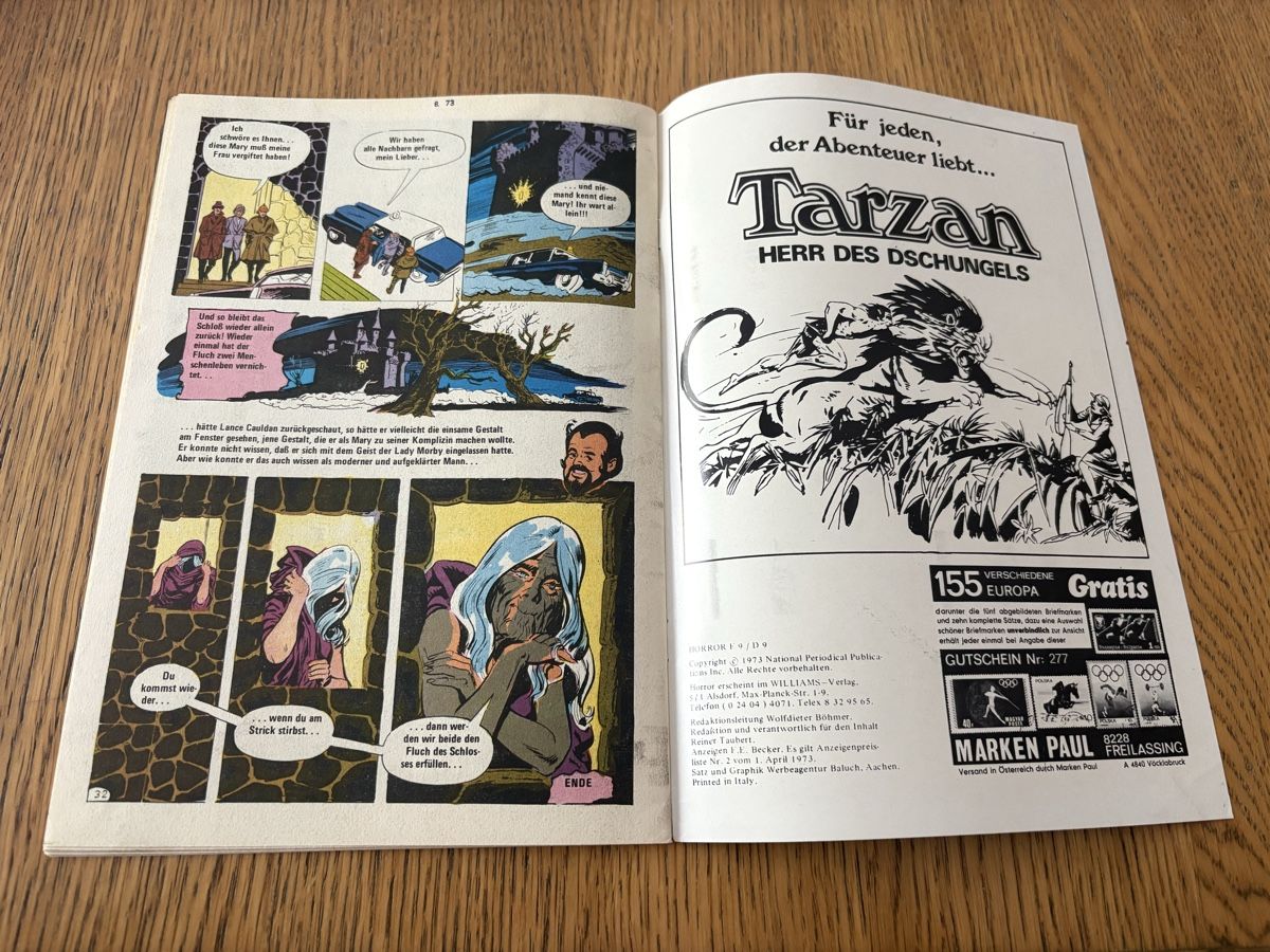 Fumetti: Horror BSV nummer 9 !! – Usato da Wangen b. Dübendorf venduto da Antiz1210 6