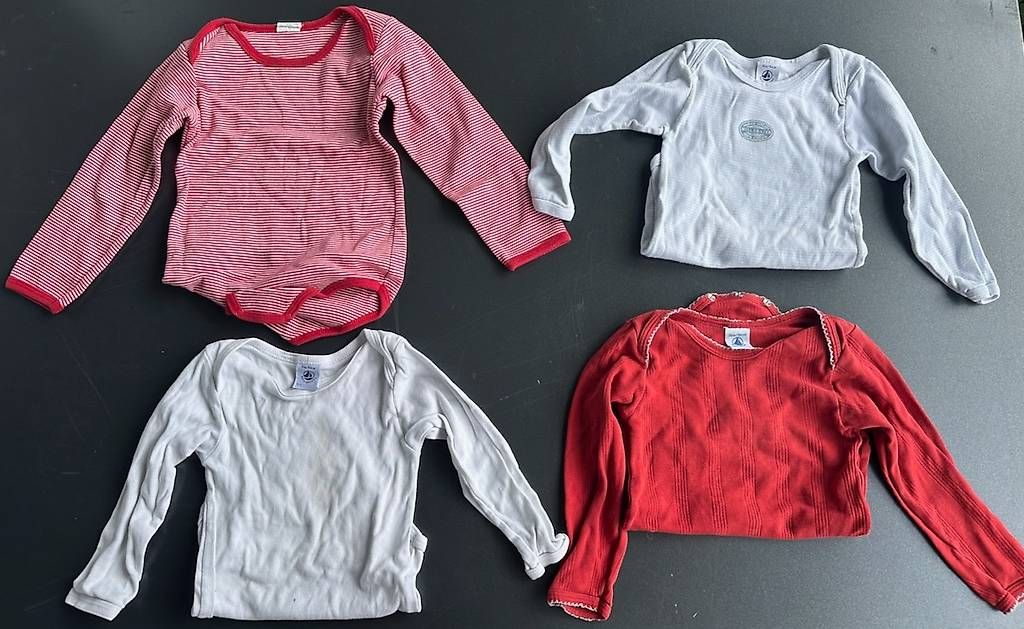 Biancheria intima: 4 Body Petit Bateau (3 ans) – Usato da Petit-Lancy venduto da vaj_1213
