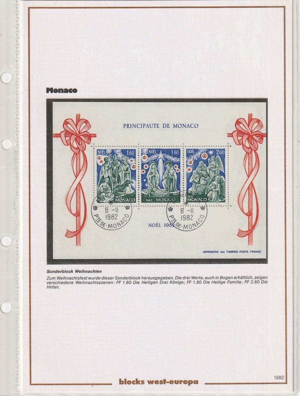 Tutti i francobolli: 17x Sonderblöcke MONACO 1980 - 1989 – Usato da Aarburg venduto da Aare10 2