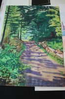 landschaft tempera signiert
