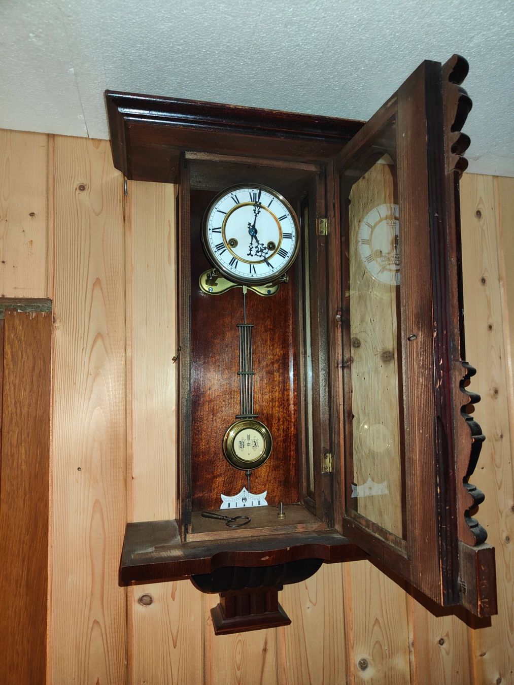 Orologi: Antike Wanduhr / Pendeluhr – Usato da Langnau b. Reiden venduto da Chuba57 3