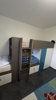 Hochbett mit Schrank Etagenbett Doppel Kinderbett 