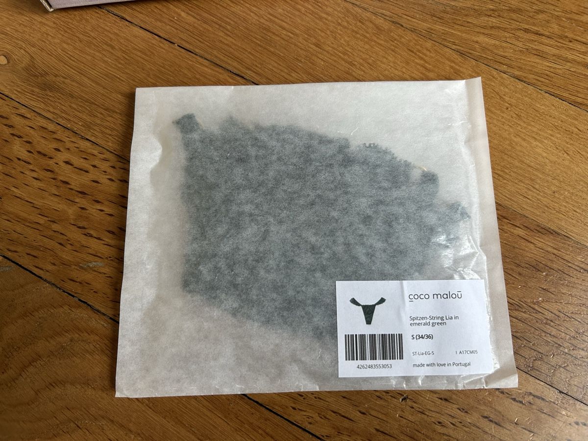 Altra biancheria intima: Coco Malou Spitzenstring Lia Smaragdgrün Gr. S (34/36) – Nuovo e nell'imballaggio originale da Olten venduto da patricialesandra 7