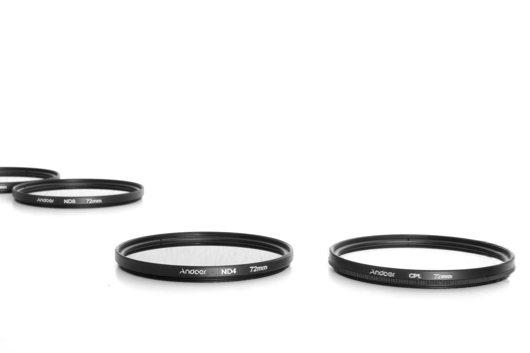 Filtri: 4x Andoer 72mm Filter – Usato da Emmen venduto da chromaton