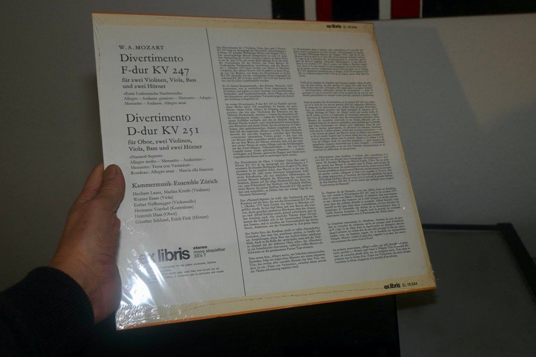 Dischi in vinile: NEU Mozart - Divertimenti NYFFENEGGER VERSIEGELT – Nuovo e nell'imballaggio originale da Pfaffhausen venduto da mono_rec 1