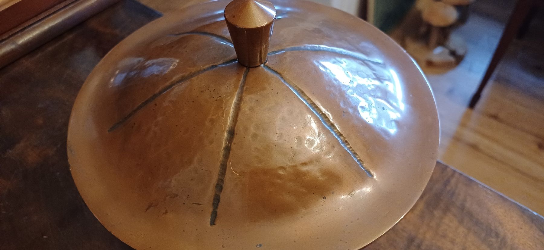 Ciotole: Schönes Kupfer Gefäß mit Deckel – Usato da Flawil venduto da Naphtali 6
