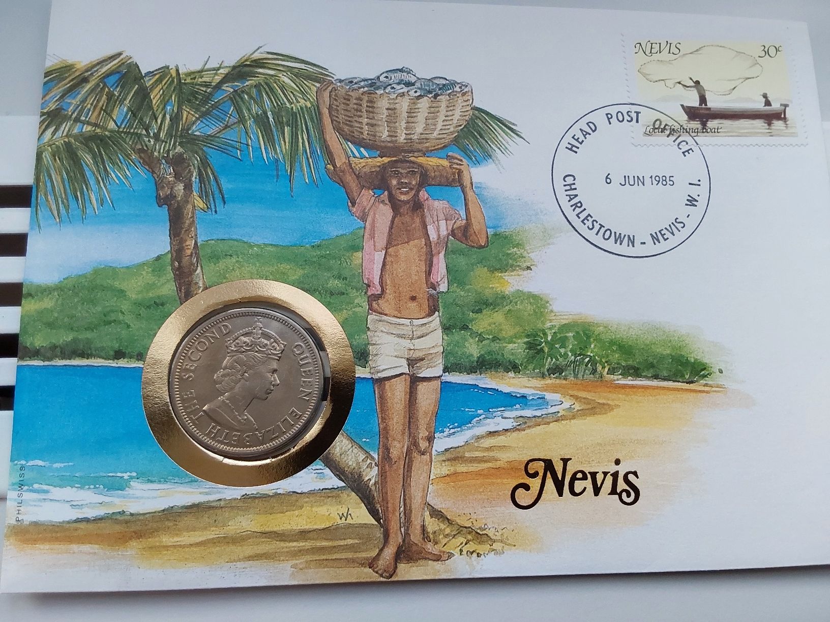 Tutti le monete: Münzbrief Nevis/St.Kitts – Nuovo (secondo la descrizione) da St. Gallen venduto da aha_2prr