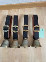 4 Glocken mit Lederriemen (Schaf)