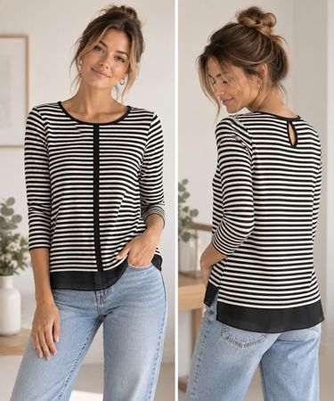 Langarmshirt Grain de Malice gestreift Grösse S gebraucht