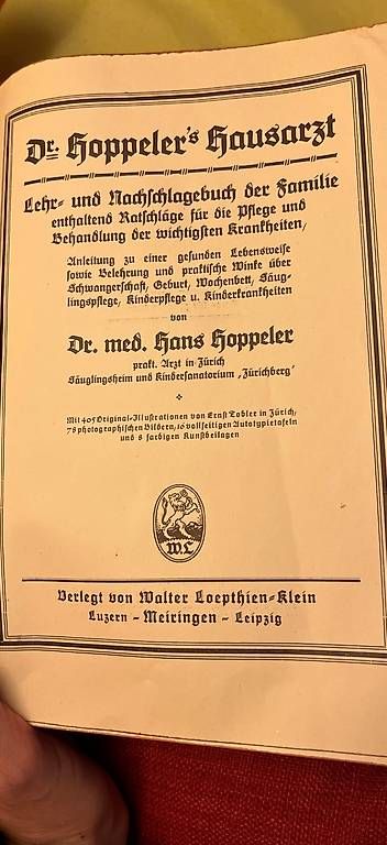 Livres: Dr. Hoppeler's Hausarzt  – D'occasion à bern par Uhhhh 3