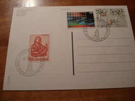 Bildpostkarte, mit 20.- Evangelist, Sonder-o Lützelflüh