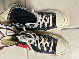 Schwarze Converse Chucks x Comme des Garcons, Gr. 36.5