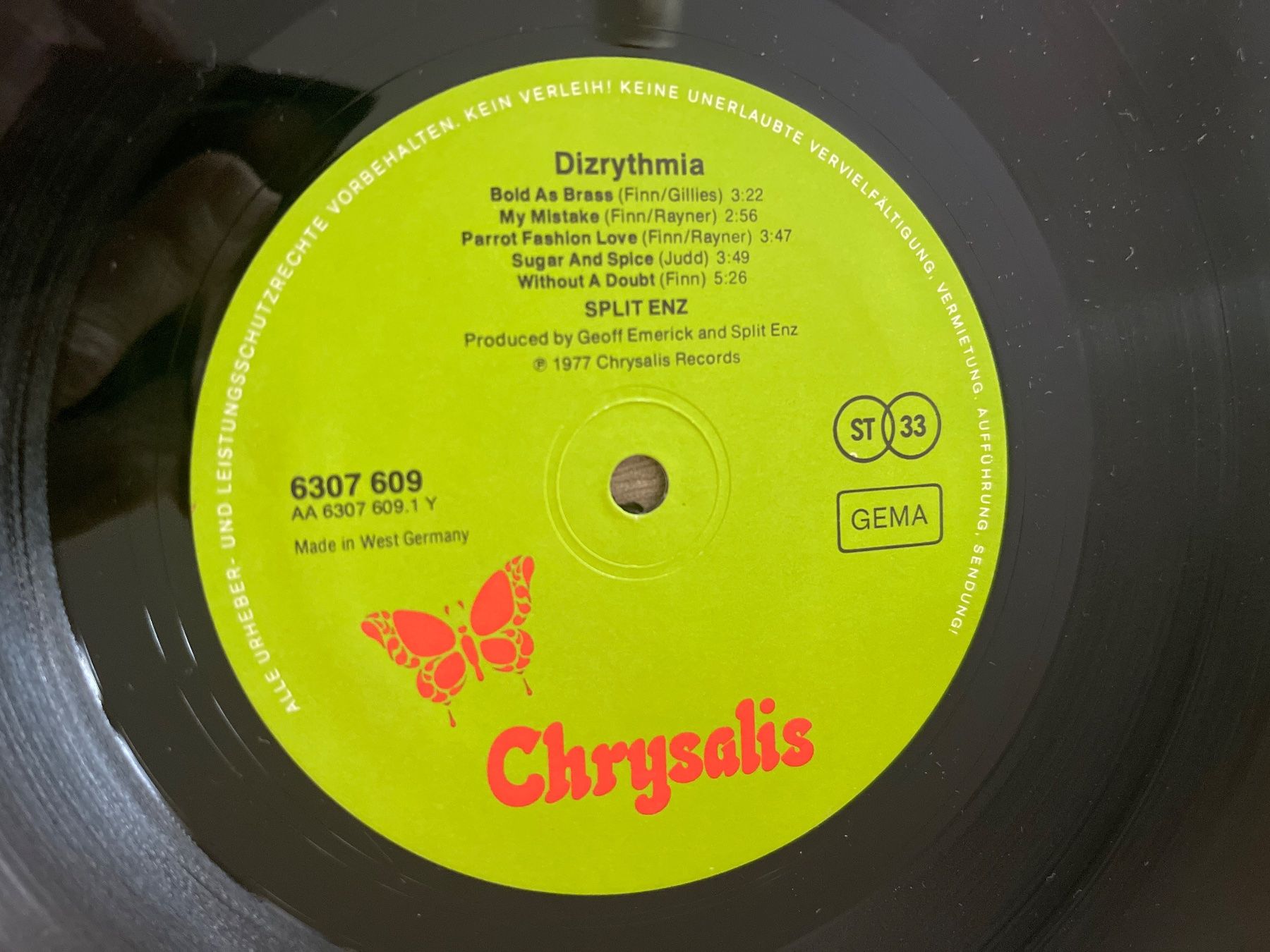 Schallplatten: A366/Split Enz - Dizrythmia – Gebraucht aus Frutigen von Philippe_jsp 2