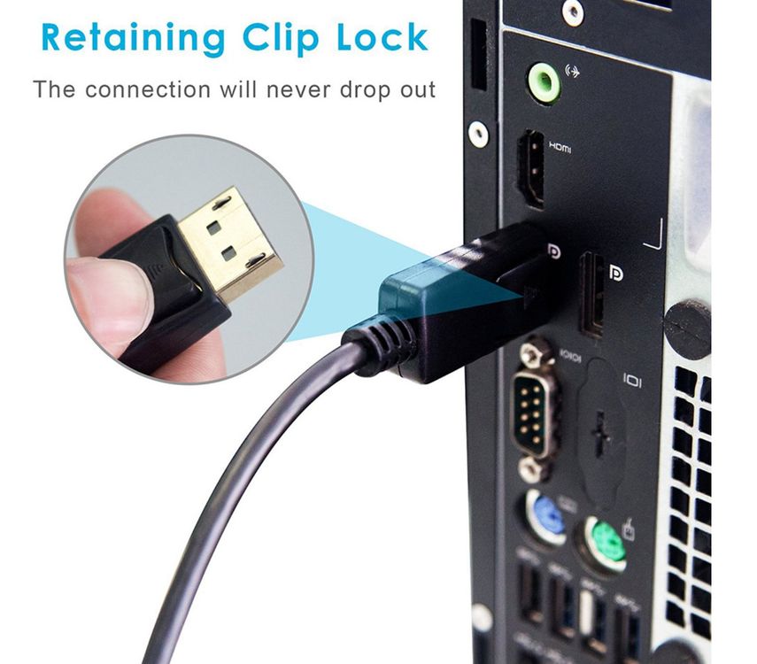 DisplayPort DP auf HDMI Adapter Kabel 1.2 HDMI 1.4 Konverter Kaufen auf Ricardo