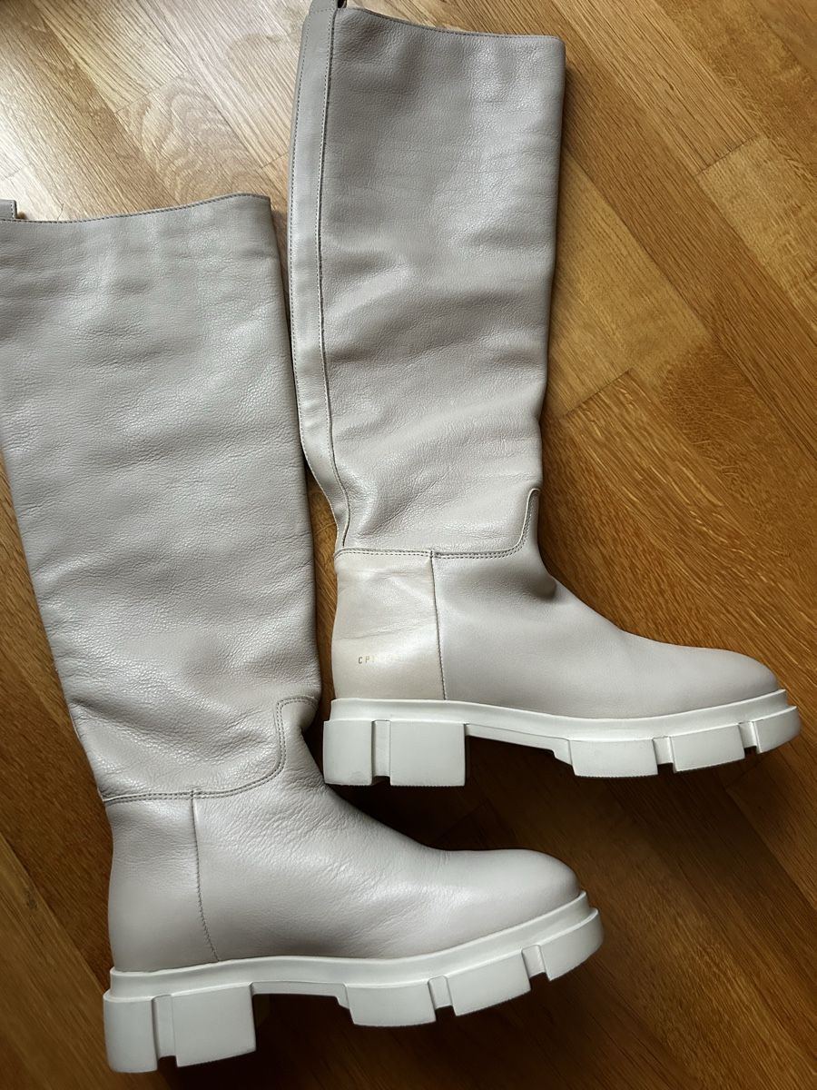 Copenhagen Scarpe da donna: CPNHGN Stiefel Leder Beige Grösse 37 – Nuovo (secondo la descrizione) da Stansstad venduto da Leruac
