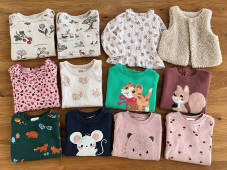 Kleiderpaket Mädchen (80/86) für Herbst / Winter / 12 Teile
