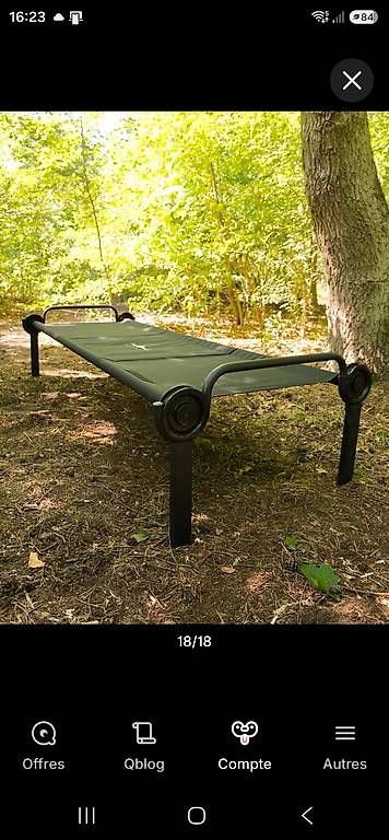 Sedie a sdraio: Lit pliable de camping noir – Nuovo e nell'imballaggio originale da Lausanne venduto da rejane6