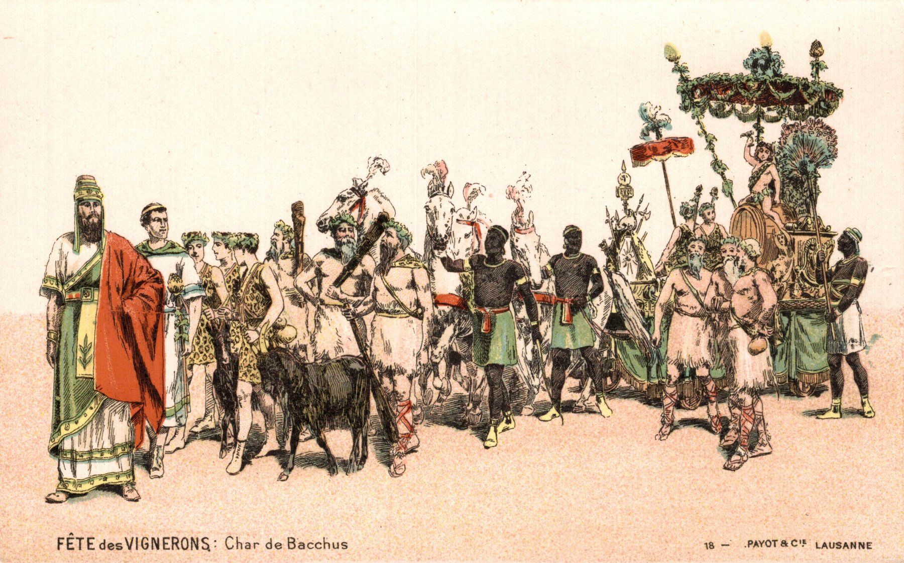 Cartoline postali: 3 Karten Fête des Vignérons – Usato da Bronschhofen venduto da Astore 2