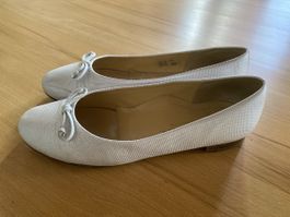 Brunate 🌸Ballerinas 🌸weiss/silber Grösse 38 guter Zustand