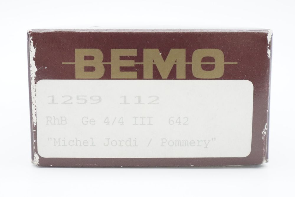 Bemo Modelleisenbahnen: Bemo 1259 112 RhB Ge 4/4 III 642 H0m DC Analog – Gebraucht aus Basel von Railfun 8