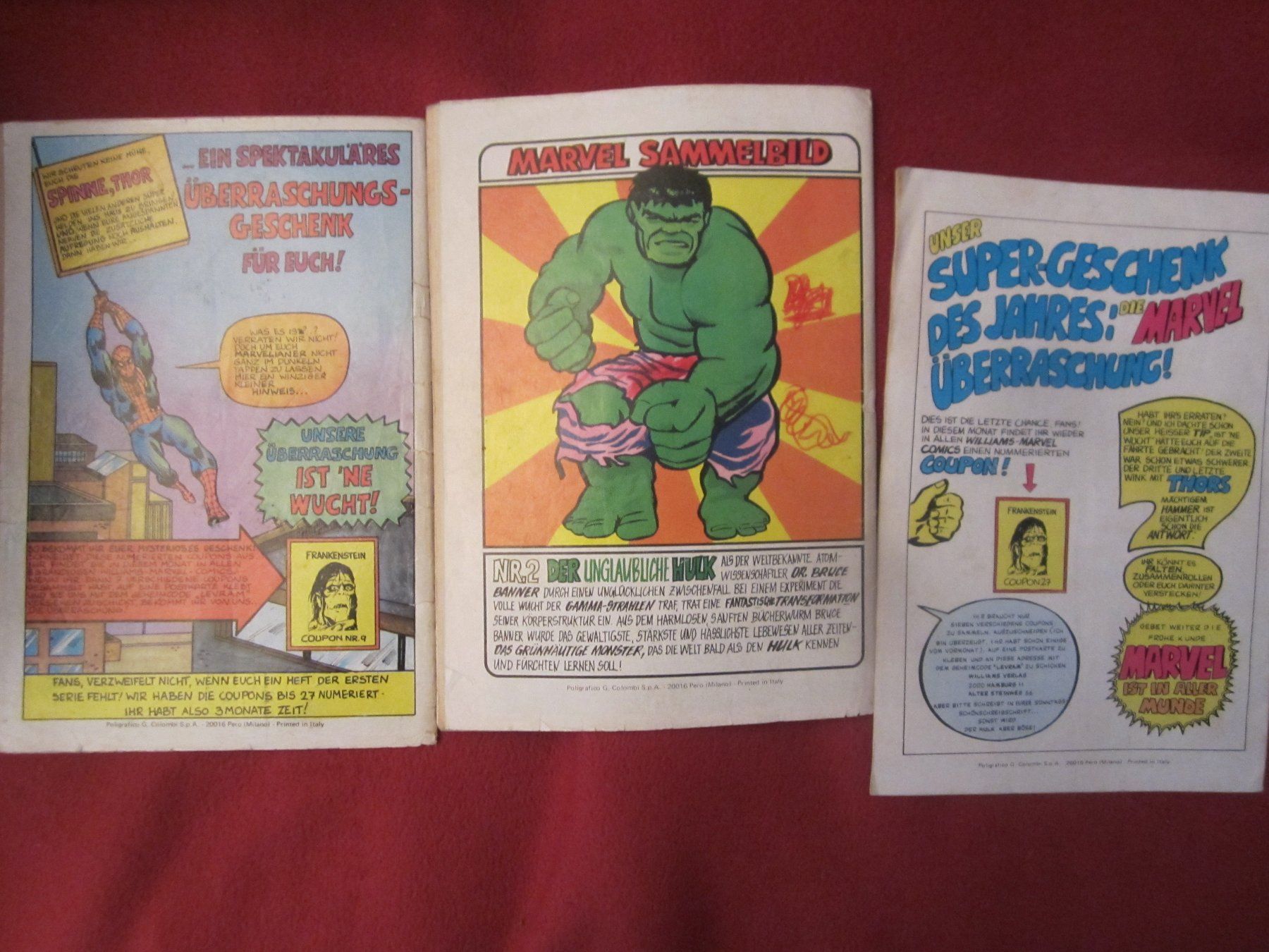 Comics: MARVEL COMIC: DAS MONSTER VON FRANKENSTEIN NR. 1/3 – Gebraucht aus Volketswil von nemo2000 1