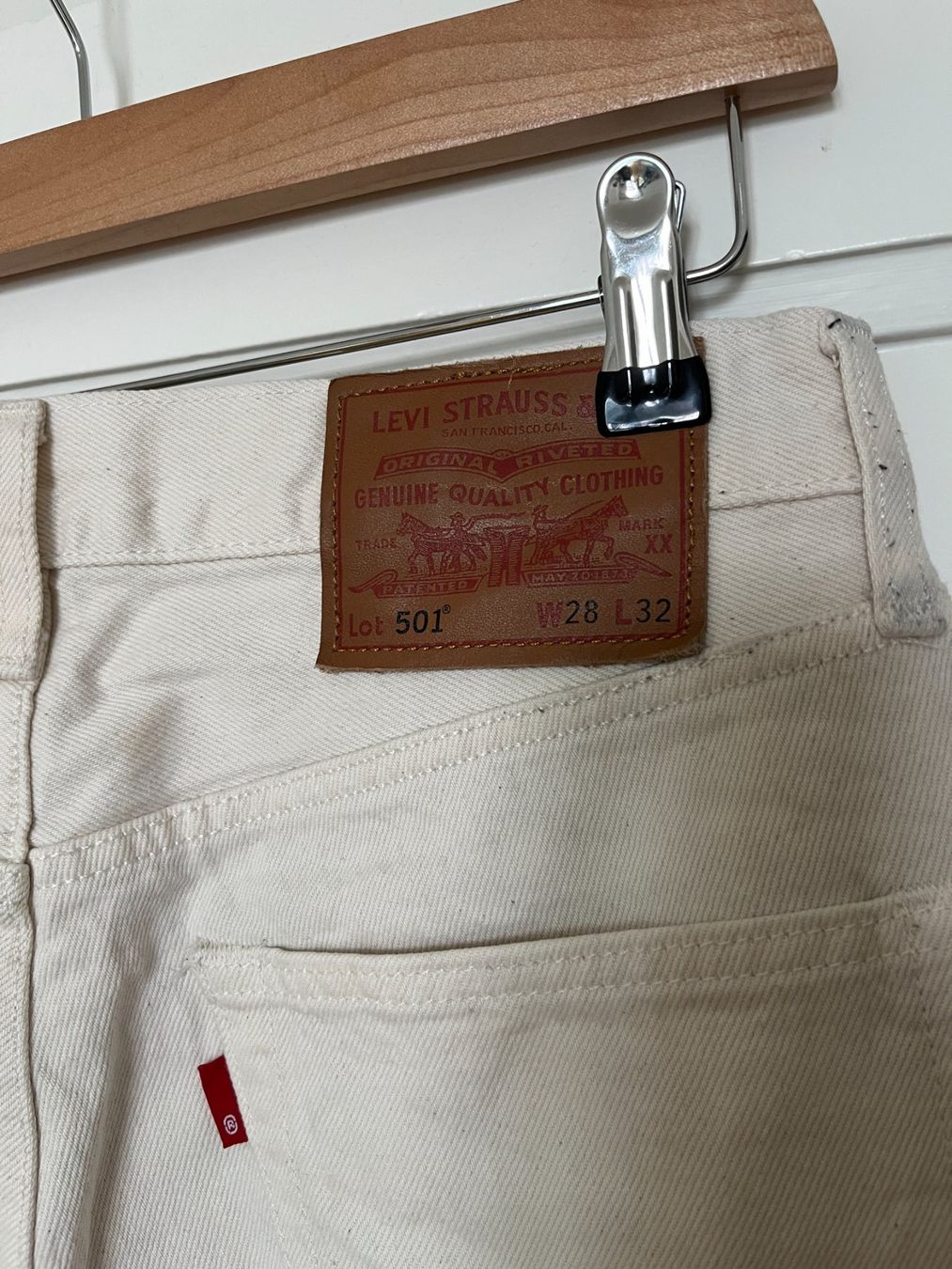 Levi's Jeans: LEVIS 501 WHITE DENIM – Usato da Zürich venduto da Ankawhi 4
