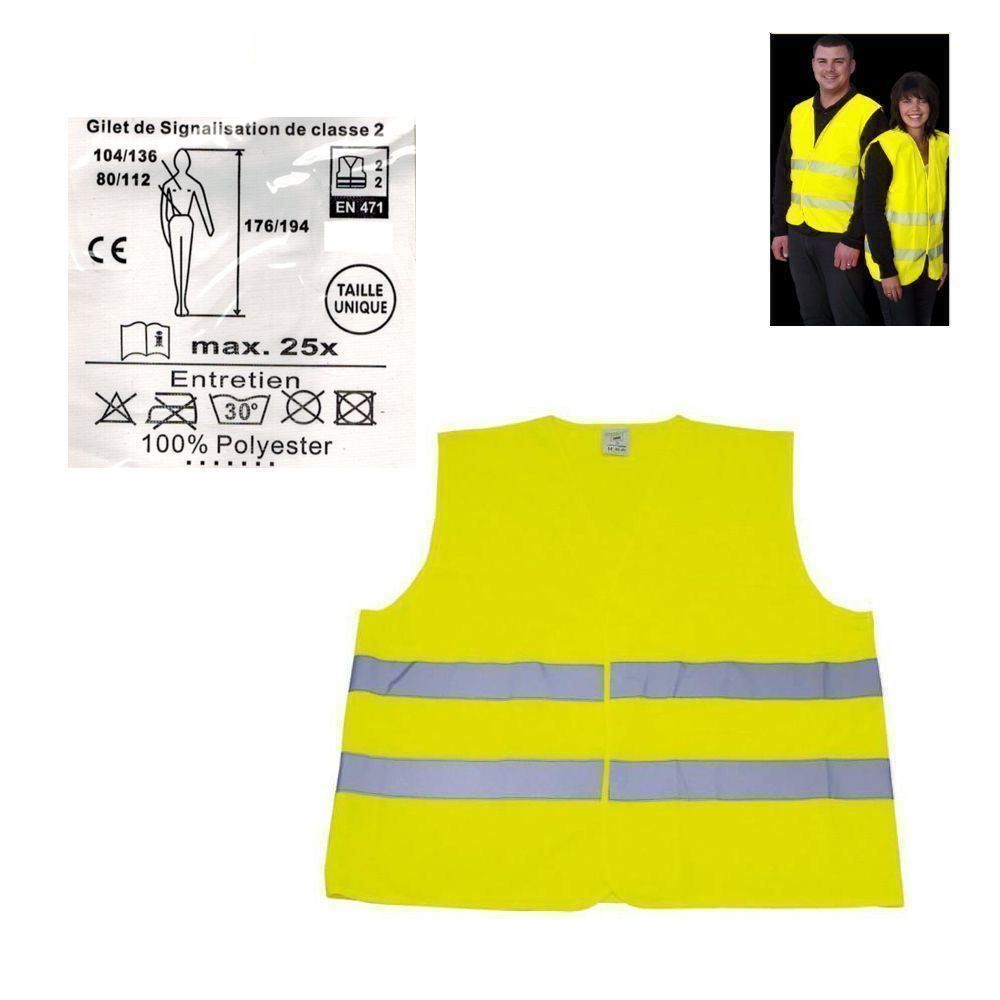 Gilet & Giacche: Sicherheit Warnweste 1 Stück – Nuovo e nell'imballaggio originale da Spreitenbach venduto da Aca-Super-Deal