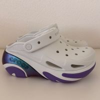CROCS Bubble Crush Reflector Clog White Purple (39 - 40)