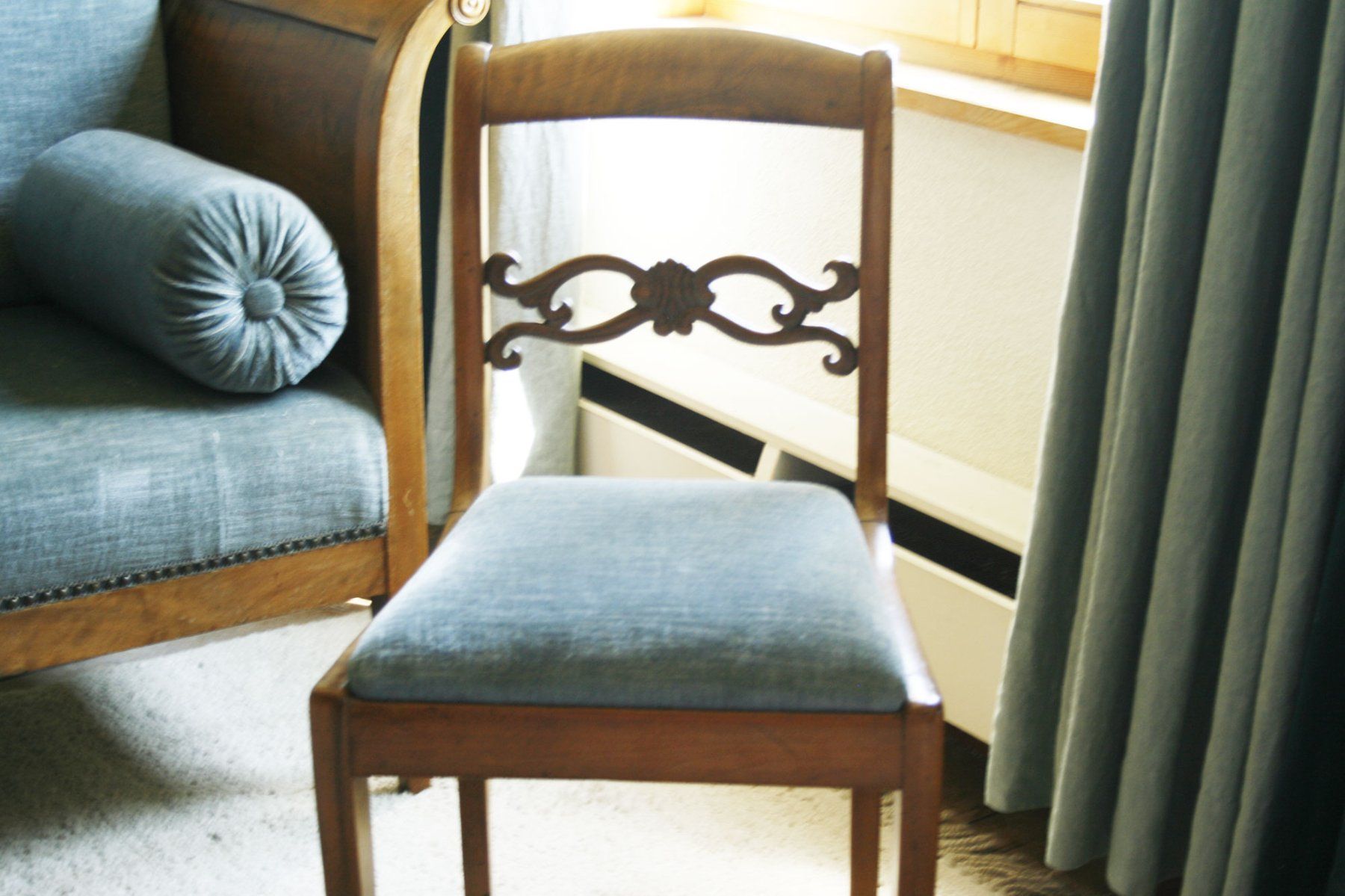 Sofas: Antikes Biedermeier-Set: 3-Sitzer Sofa & 2 Polsterstühle – Gebraucht aus Hosenruck von Musikmamsell 6