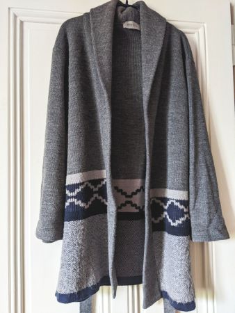 MARELLA (MAX MARA) : Long cardigan gris-bleu S-M