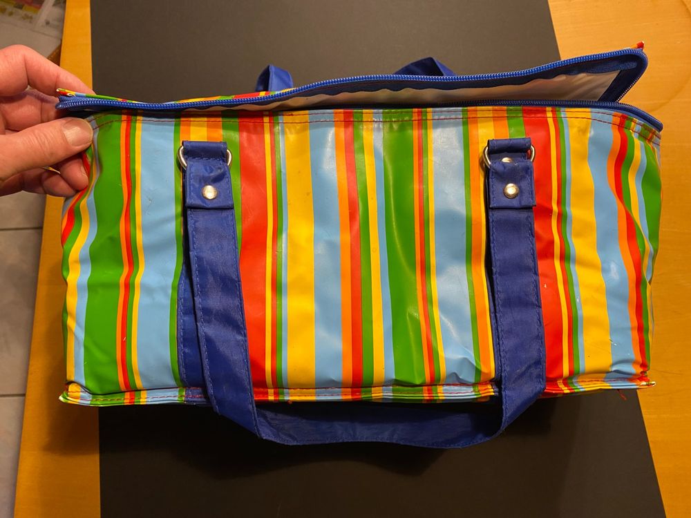 2in1 Kühltasche & Isoliertasche Faltbar - Grill Zubehör Für Fleisch Und Getränke 53x38cm