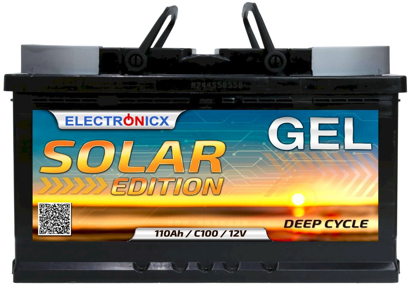 Batterie: Electronicx Solarbatterie 12V 110AH – Nuovo e nell'imballaggio originale da Bottighofen venduto da zaap 1