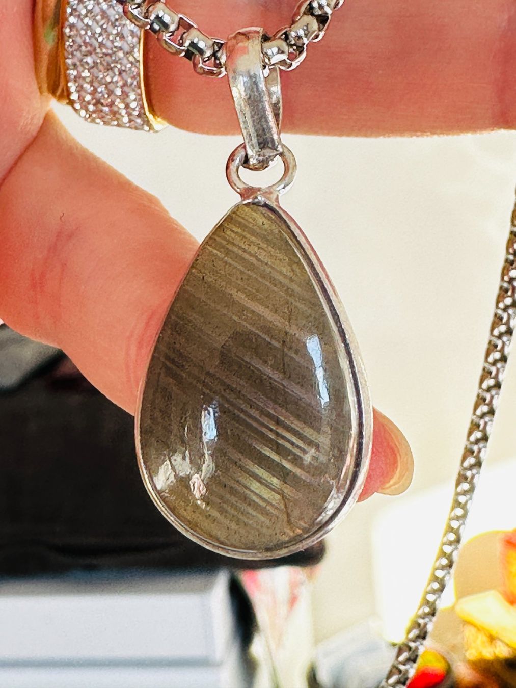 Catenine: Labradorite necklace – Nuovo e nell'imballaggio originale da Genève venduto da AGBERG 5