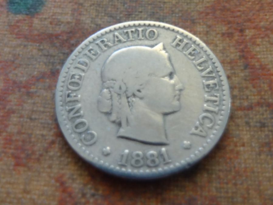 Tutti le monete: 10 Rp. 1881   (D) – Usato da Romanel-sur-Lausanne venduto da Swift13