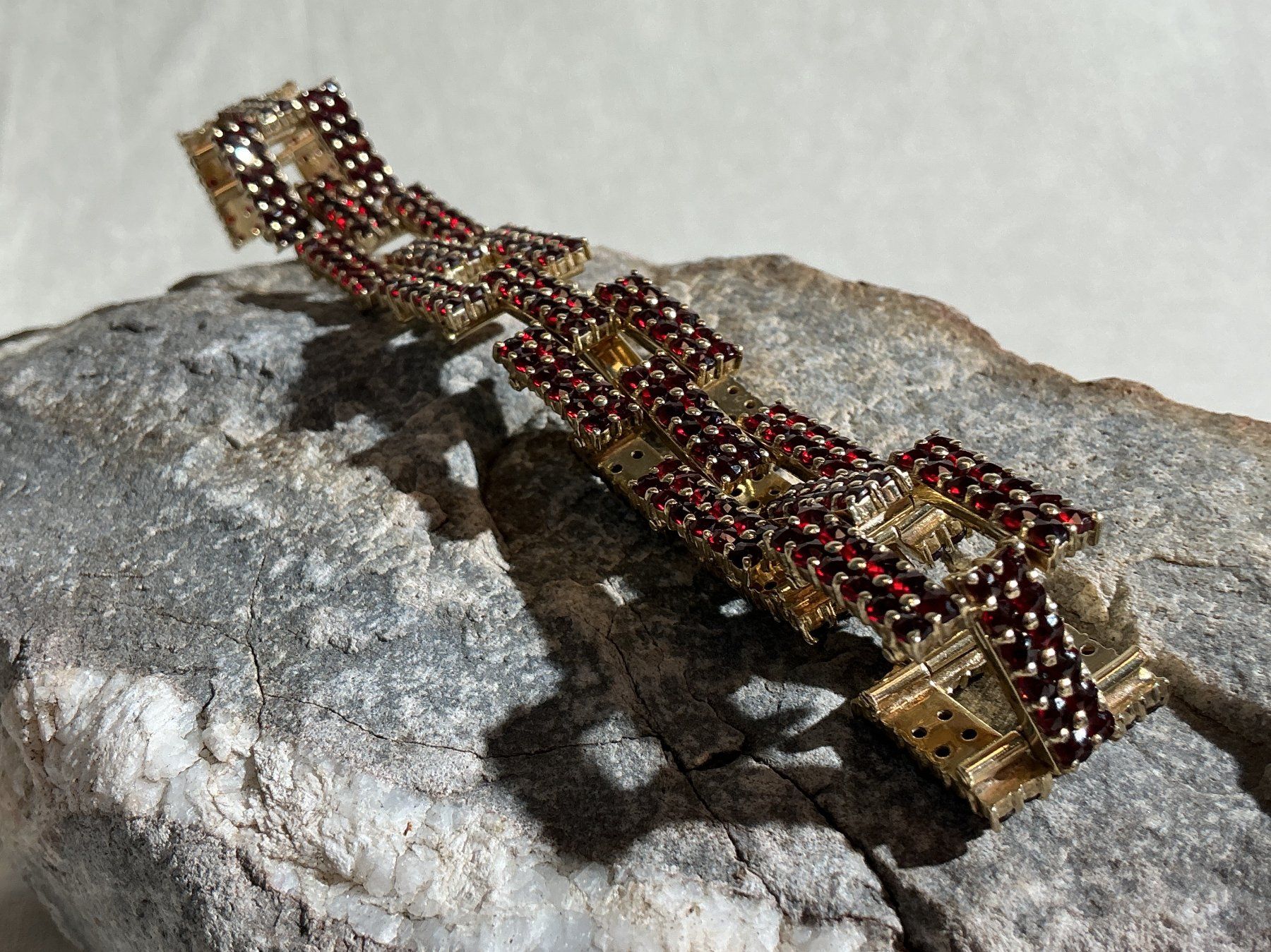 Bracciali & Braccialetti: BÖHMISCHER GRANATSCHMUCK Armband – Nuovo (secondo la descrizione) da Richterswil venduto da Restwert_Richterswil 7