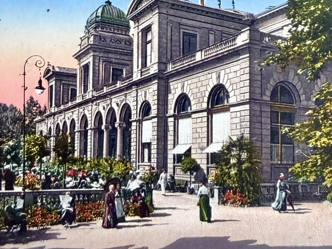 Ansichtskarten: Baden - Kasino - Animation 1920 – Gebraucht aus Lutry von Ediego 1