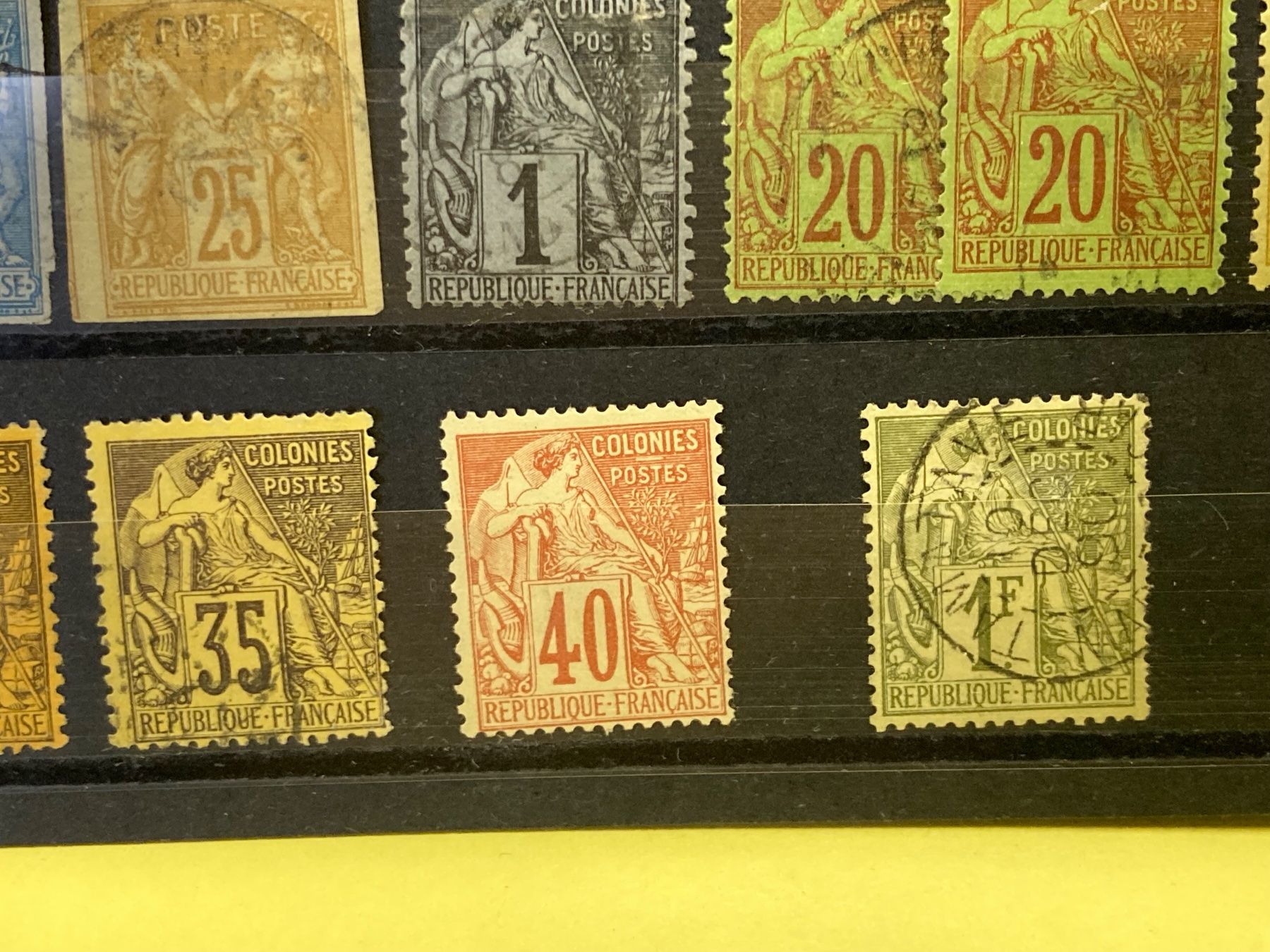 Tutti i francobolli: Konvolut Frankreich Colonies Postes – Usato da Bern venduto da Zauberkoenigin 6