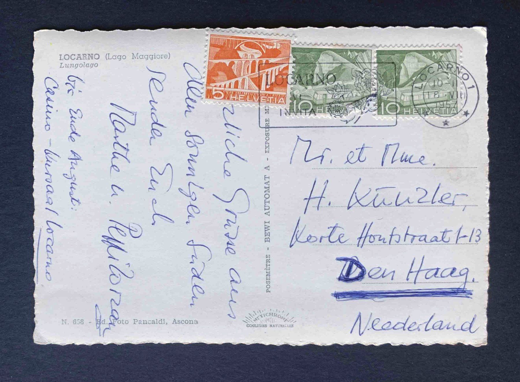 Cartoline postali: AK LOCARNO Lago maggiore Lungolago – Usato da Goldau venduto da artelier1 1