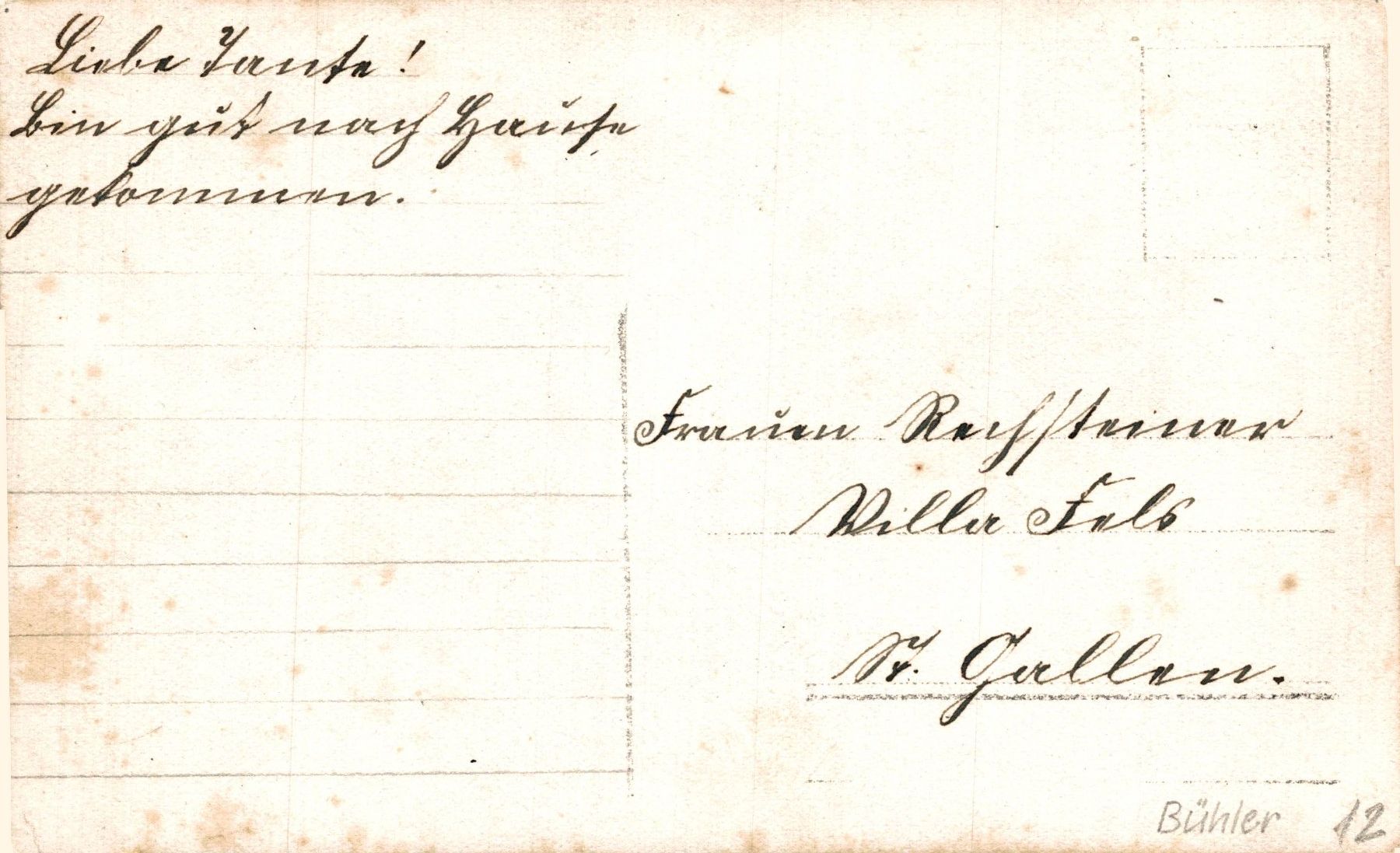 Ansichtskarten: Bühler. Wohnhäuser – Gebraucht aus Bronschhofen von Astore 1
