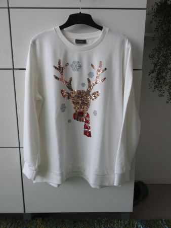 Weihnachts-Damenpullover, Grösse XL, mit Baumwolle - NEU