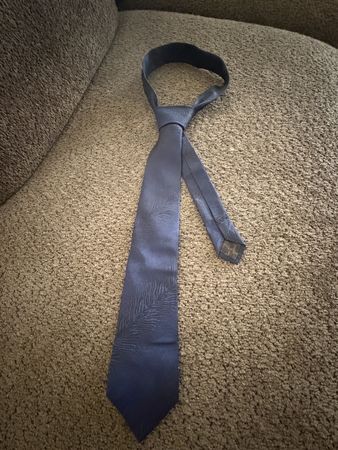 Roberto Cavalli Tie Navy Patterned Silk Good Condition