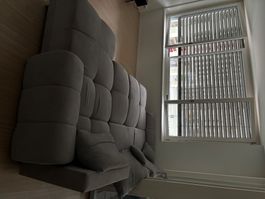 Ecksofa grau, ausziehbar