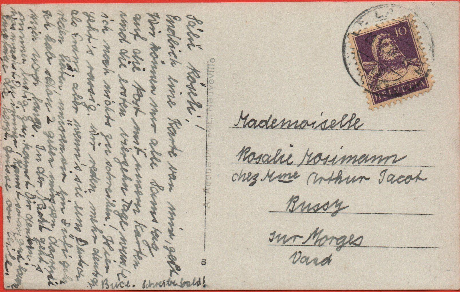 Cartoline postali: LE LANDERON – Usato da Jona venduto da philajona 1