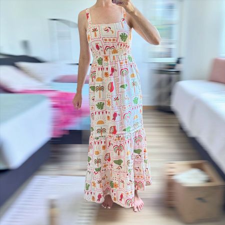 TROPICAL VACATION SUMMER MAXI DRESS