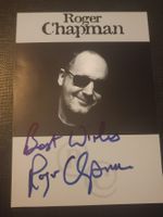 Roger Chapman - handsignierte Autogrammkarte